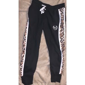 PINK cheetah jogger